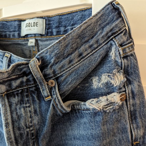 Agolde Riley High Rise Straight Cropped Jeans - Picture 10 of 12